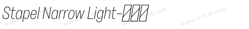 Stapel Narrow Light字体转换 Stapel Narrow Light字体转换